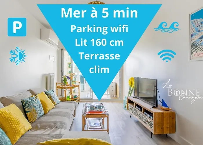 Apartamento Le Superbe Bahia / Proche / Clim / Terrasse / Parking Privé